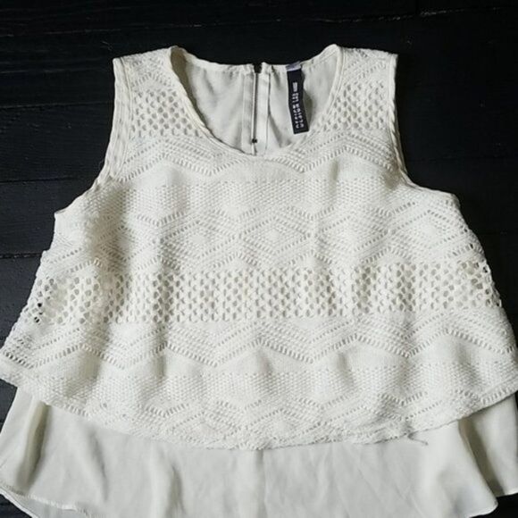 💍 Design Lab White Tank Blouse - Picture 4 of 8